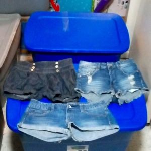 3-Pairs of Jean Shorts All Size 6 Read Description! BRAND NEW